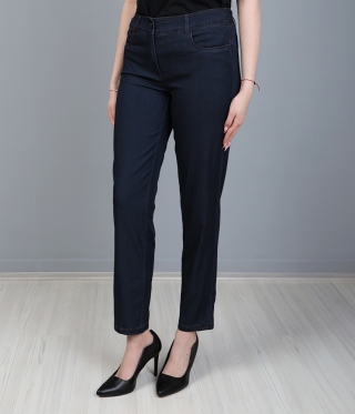 Летни дънки 9/10 син Тенсел 