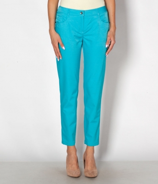 Панталон памук тафтинг 9/10 тюркоаз