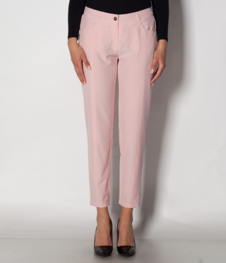 панталон тънък, памук-еластан, розов