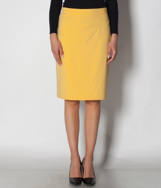 пола бизнес дължина, жълта