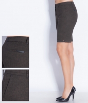 Бермуди кафяв меланж