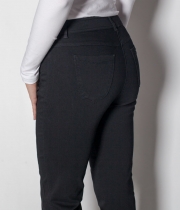 Дънки 9/10 черни, ластични