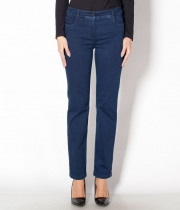 Дънки дълги сини ластични.