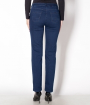 Дънки дълги сини ластични.