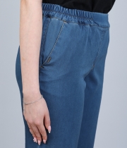 Дънки летни Тенсел с цял ластик