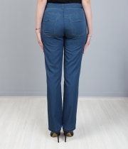 Дънки летни Тенсел със срязване отпред