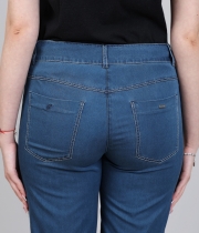 Дънки летни Тенсел със срязване отпред