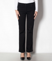 Дънки, разкроени,черни, ластични