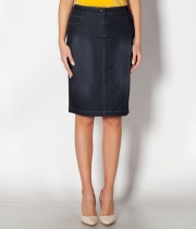 Дънкова пола тенсел графит