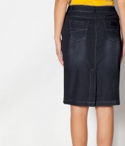 Дънкова пола тенсел графит