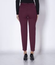 Класически панталон 9/10 с ръб, бордо