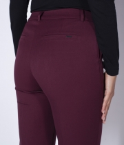 Класически панталон 9/10 с ръб, бордо