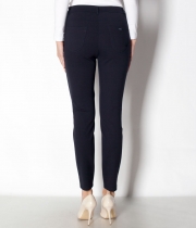 Клин 9/10, син, бистреч, с ушит ръб