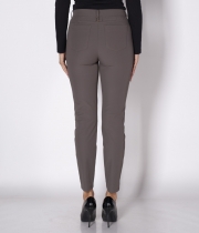 Панталон 9/10 бистреч, цвят "каки", с катарама