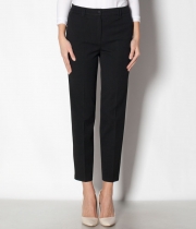 Панталон 9/10 ръб,итал. джоб,черен бистреч