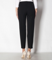 Панталон 9/10 ръб,итал. джоб,черен бистреч