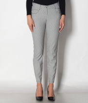 панталон, дискретно райе (черно и синьо)