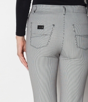 панталон, дискретно райе (черно и синьо)