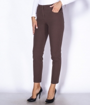 Панталон кафяв памук бистреч 9/10