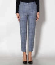 Панталон каре 9/10 ръб тюркоаз