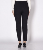 Панталон кариран, черен, с полар, 9/10