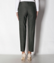 Панталон 9/10,ръб,итал.джоб,меланж с оттенък каки