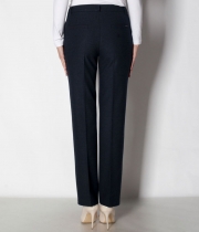 Панталон с ръб,итал. джоб, син меланж