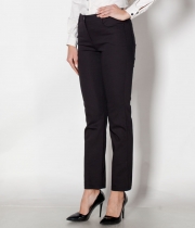 Панталон 9/10 сатениран памук черен