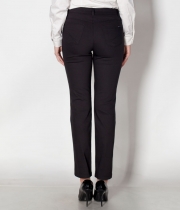 Панталон 9/10 сатениран памук черен