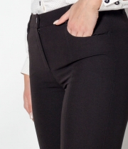 Панталон 9/10 вискоза чер,срязване