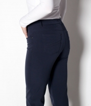 Панталон 9/10, син, бистреч, цепка