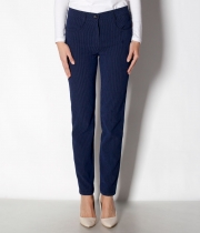 Панталон,ситно кадифе, синьо-кафяво